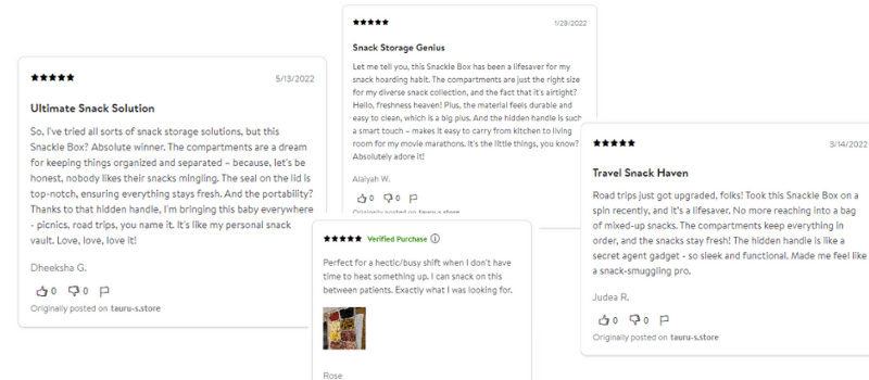 snacke box container reviews