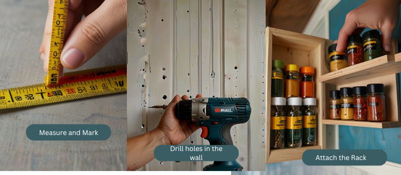 How to Install a Cabinet Spice Rack Organizer