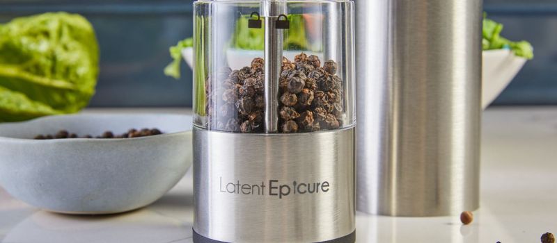 Latent Epicure Battery Operated Salt and Pepper Grinder Set