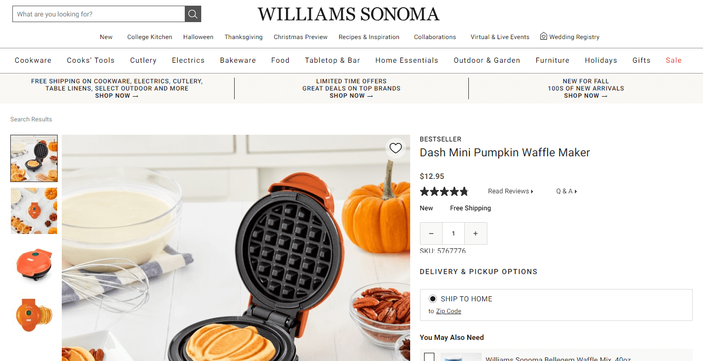Where to Buy the Honeycomb Mini Waffle Maker
